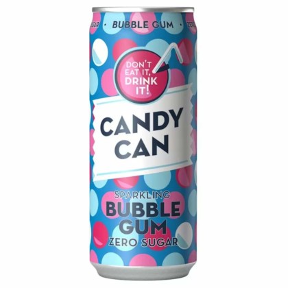 Candy Can Sparkling Bubble Gum Zero Sugar (330ml)