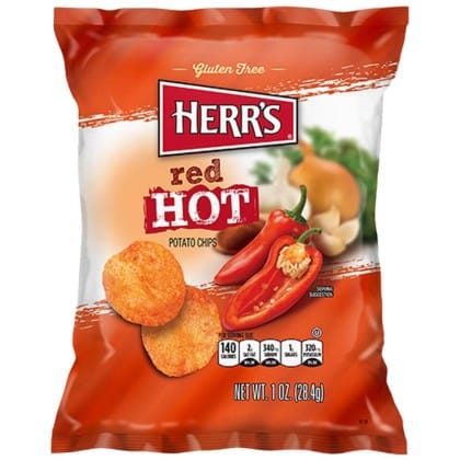 Herr's Red Hot Potato Chips (28.4g)
