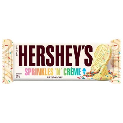 Hershey's Sprinkles 'N' Creme Birthday Cake Bar (39g)