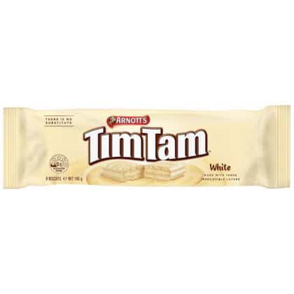 Arnott's Tim Tam White Chocolate 9 Pack (165g)
