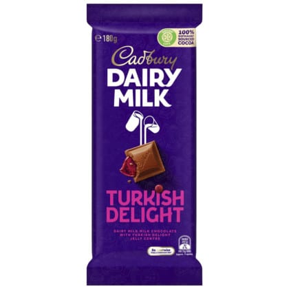 Cadbury's Dairy Milk Turkish Delight (180g)