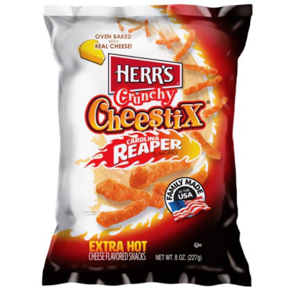 EXPIRED - Herr's Carolina Reaper Crunchy Cheestix (227g) BB 11/12/23