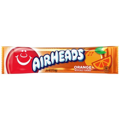 EXPIRED - Airheads Orange Chewy Candy Bar (15.6g) BB 07/2023