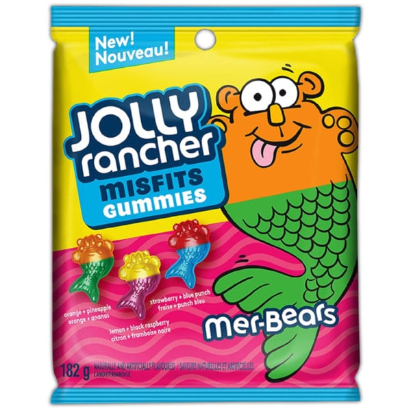 Jolly Rancher Misfits Gummies Assorted Mer-Bears (182g)