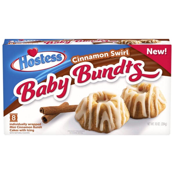 Hostess Cinnamon Swirl Baby Bundts 8 Pack (284g)