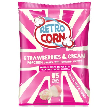 Retrocorn Strawberries & Cream Popcorn (35g)