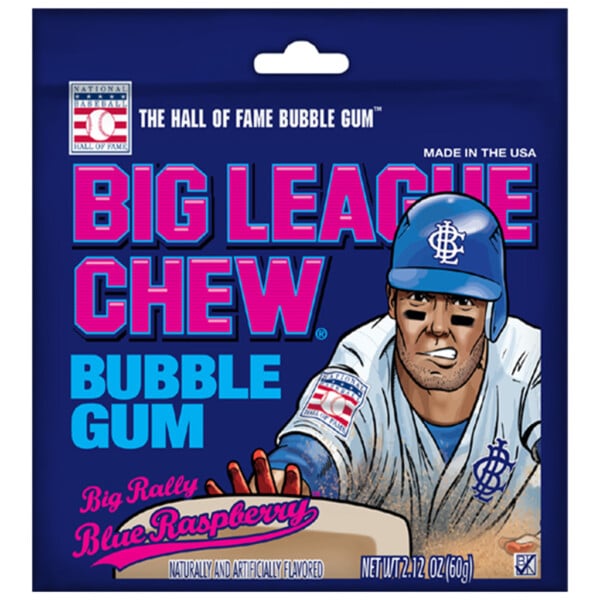 Big League Chew Bubble Gum Blue Raspberry (60g)