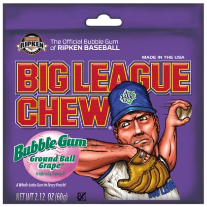 Big League Chew Bubble Gum Ground Ball Grape (60g)