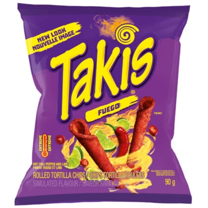 Takis Fuego Rolled Tortilla Corn Chips (90g)