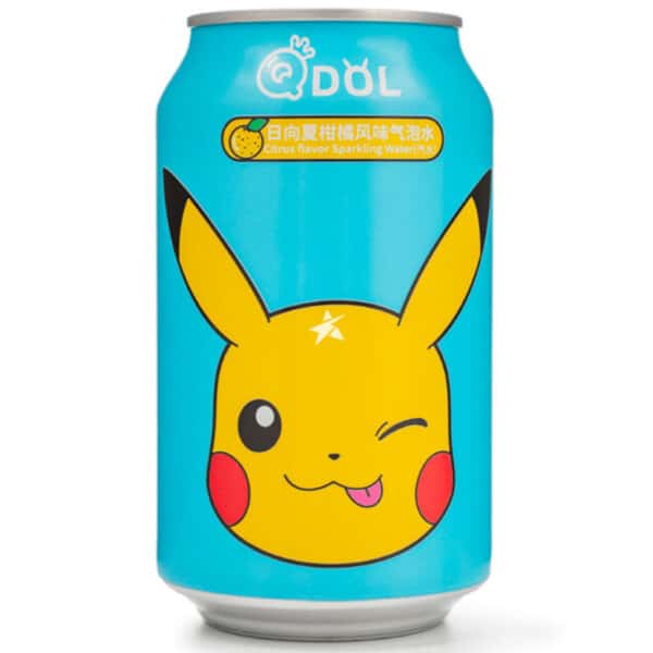 QDOL Pokemon Pikachu Citrus Flavoured Sparkling Water (330ml)