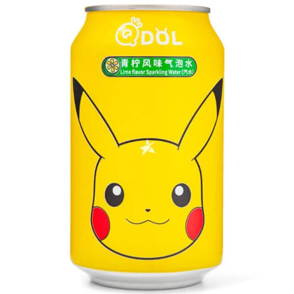 QDOL Pokemon Pikachu Lime Flavoured Sparkling Water (330ml)