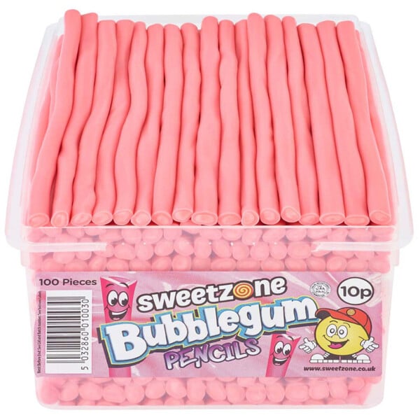Sweetzone Bubblegum Pencils (100 pieces)
