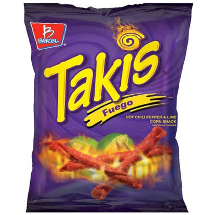 Takis Fuego Rolled Tortilla Corn Chips (113g)