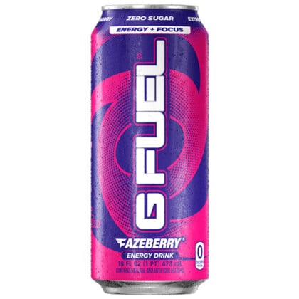 G FUEL Zero Sugar Energy Drink - Fazeberry - Strawberry Blueberry Medley (473ml)