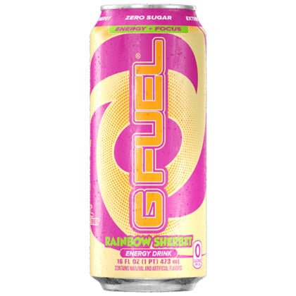 G FUEL Zero Sugar Energy Drink - Rainbow Sherbet (473ml)