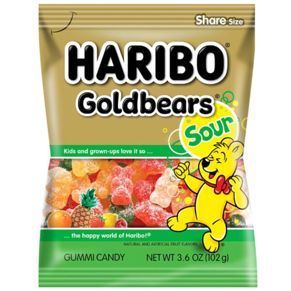 Haribo Sour Goldbears (102g)
