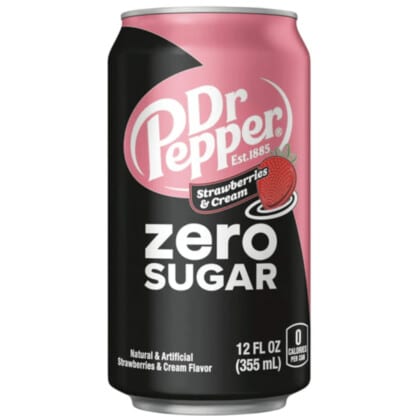 Dr Pepper Strawberries & Cream Zero Sugar (355ml)