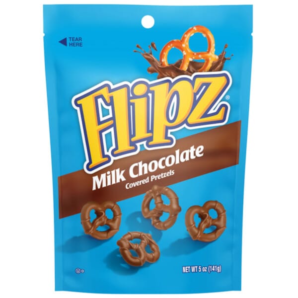 EXPIRED - Flipz Milk Chocolate Pretzels (141g) BB 02/2024