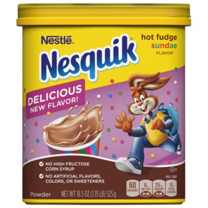 Nestle Nesquik Hot Fudge Sundae Drink Mix (525g)