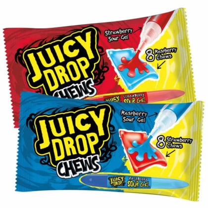 Bazooka Juicy Drop Chews Candy Assorted (67g)