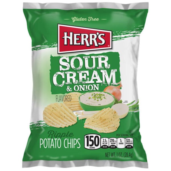 Herr's Chips Sour Cream & Onion (28g)