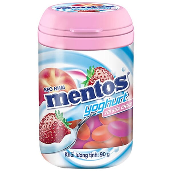 Mentos Gum Strawberry Yoghurt (90g)