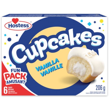 Hostess Vanilla Cupcakes 6 Pack (206g)