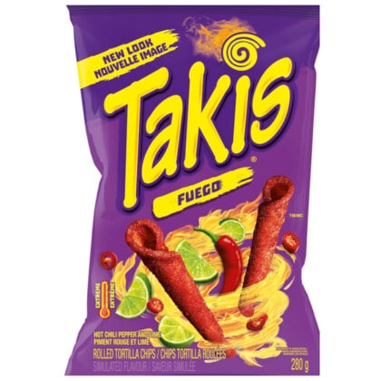 Takis Fuego Rolled Tortilla Corn Chips (280g)