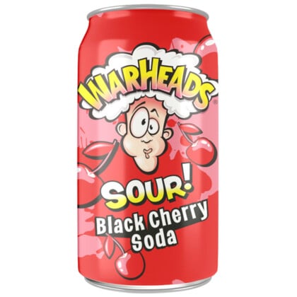 Warheads SOUR! Soda Black Cherry (355ml)