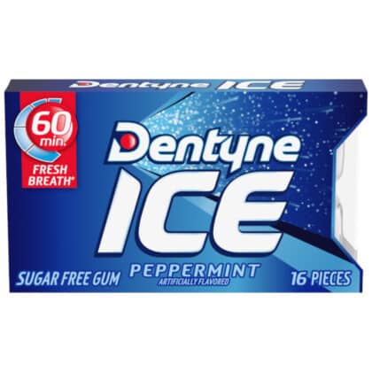EXPIRED - Dentyne Ice Peppermint Sugar Free Chewing Gum (16pc) BB 29/12/23