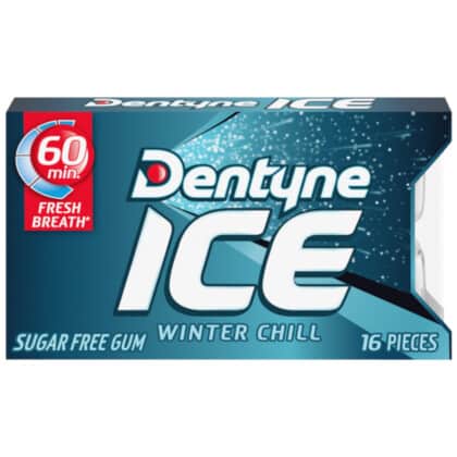 EXPIRED - Dentyne Ice Winter Chill Sugar Free Chewing Gum (16pc) BB 22/11//23