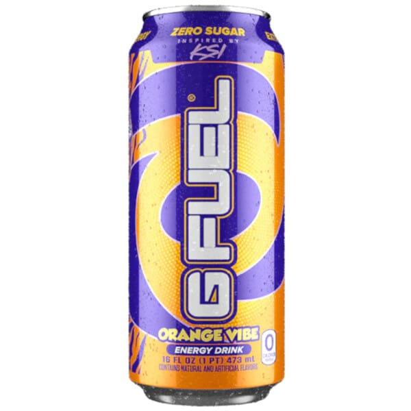 G FUEL Zero Sugar Energy Drink - Orange Vibe - Orange Creamsicle (473ml)