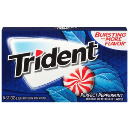 Trident Perfect Peppermint Sugar Free Chewing Gum (14pc)