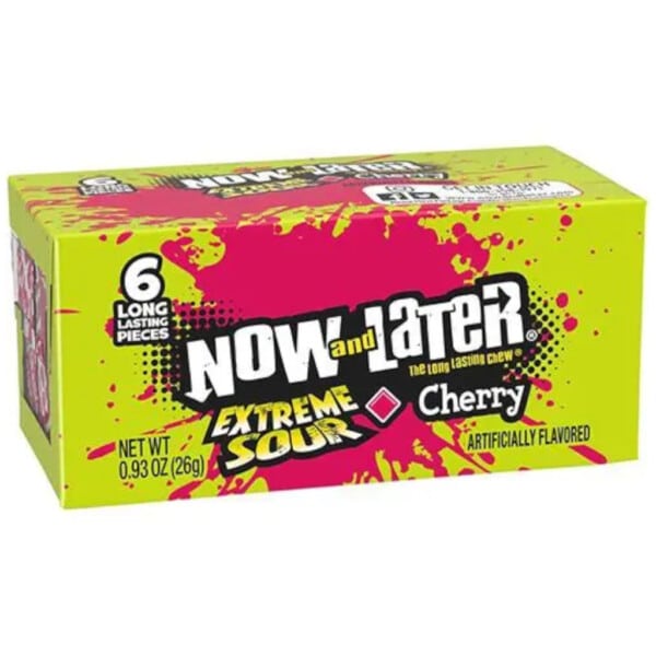 Now and Later Extreme Sour Cherry (26g)
