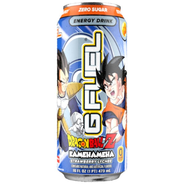 G FUEL Zero Sugar Energy Drink - Dragonball Z Kamehameha - Strawberry Lychee (473ml)