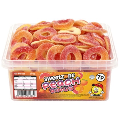 Sweetzone Peach Rings 100 x 7p (800g)