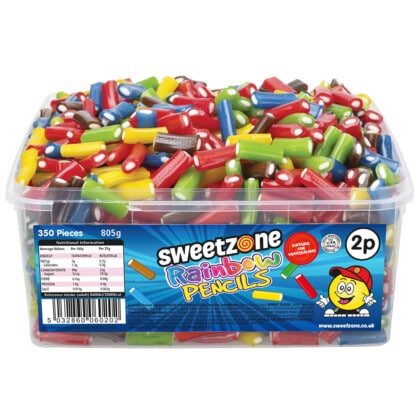 Sweetzone Rainbow Mini Pencils 350 x 2p (805g)