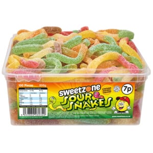 Sweetzone Sour Snakes 100 x 7p (800g)