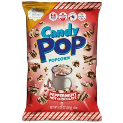 Candy Pop Peppermint Hot Chocolate Popcorn (149g)