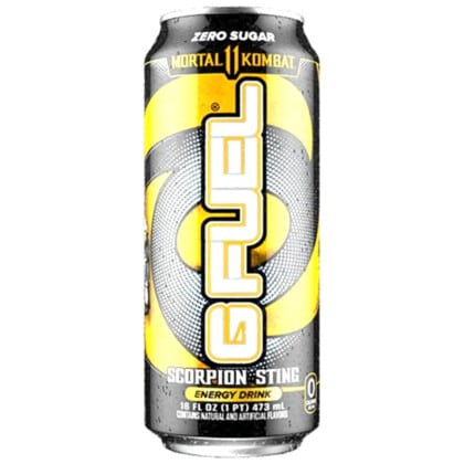 G FUEL Zero Sugar Energy Drink - Mortal Kombat Scorpion Sting - Spicy Mango (473ml)