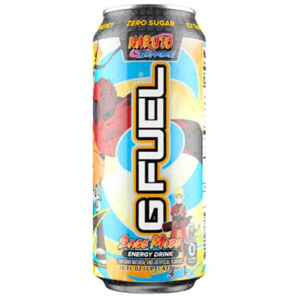 G FUEL Zero Sugar Energy Drink - Naruto Sage Mode - Pomelo White Peach (473ml)
