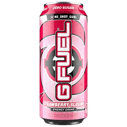 G FUEL Zero Sugar Energy Drink - One Shot Gurls - Strawberry Slushie (473ml)