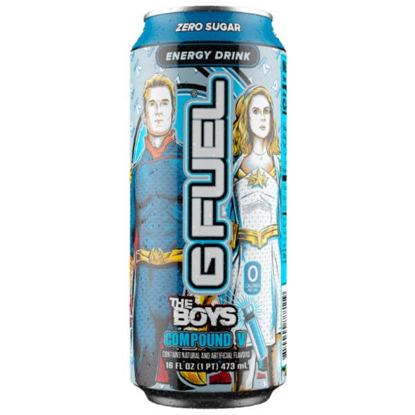 G FUEL Zero Sugar Energy Drink - The Boys Compound V - Ginseng Citrus Berry (473ml)