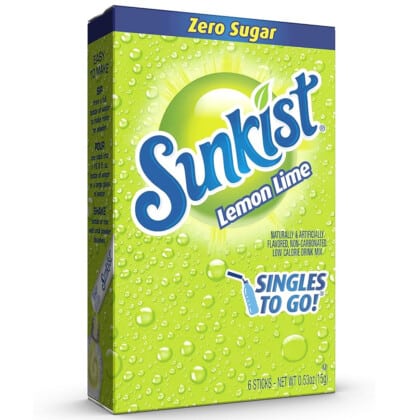 Sunkist - Singles To Go - Lemon Lime Flavour (15g)