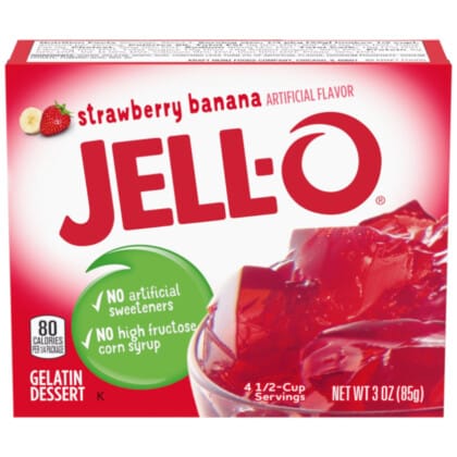 Jell-O Strawberry Banana Gelatin Dessert (85g)