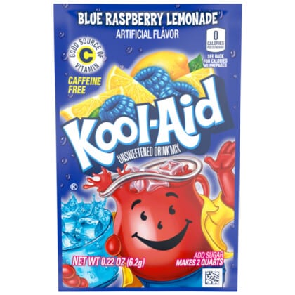 Kool Aid 2QT Blue Raspberry Lemonade (6.2g)