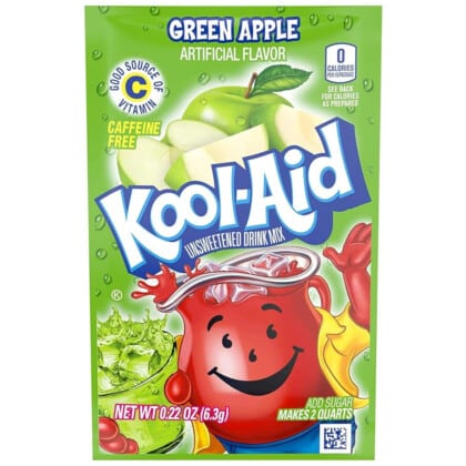 Kool Aid 2QT Green Apple (6.3g)