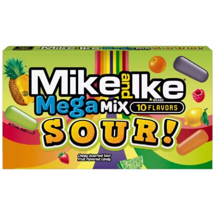 Mike and Ike Sour Mega Mix Theatre Box (141g)