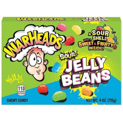 Warheads Extreme Sour Jelly Beans Theatre Box (113g)