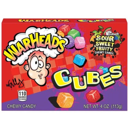 Warheads Sour Chewy Cubes Theatre Box (113g)